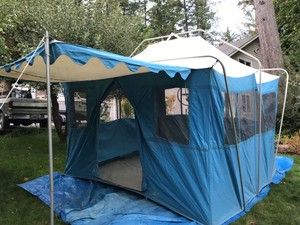 Vintage Sears Ted Williams Canvas Tent Vintage Sears Ted Williams Canvas Tent
