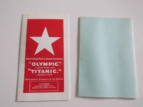Lot of 2 Reproduction Titanic Historical Society Pamphlets Vintage White Star - Picture 4 of 4