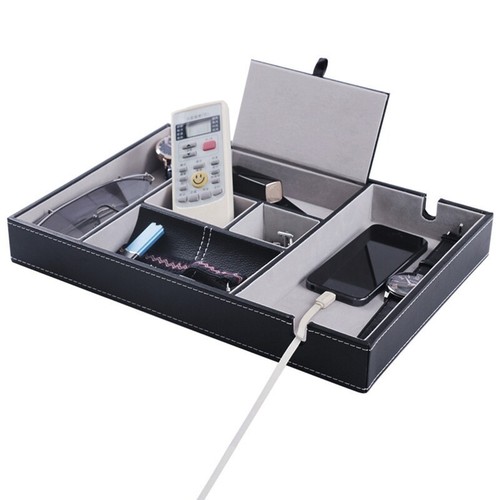 Valet Tray for Men EDC Nightstand Table Charging Station Catch All Dresser Tray - Picture 3 of 8