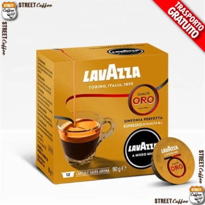 108 CIALDE CAPSULE CAFFE' LAVAZZA A MODO MIO MISCELA QUALITA' ORO 100 % ORIGINAL