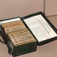 Bell System Telephone Phone Metal First Aid Kit COMPLETE With Supplies 1950's