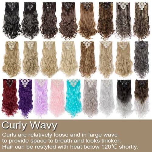 Clip In Extensions Dick Echt Haarteil Haarverlängerung 8 Tressen Set Tresse D339 - Bild 9 von 34