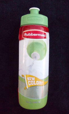 NOS! 2007 Rubbermaid #7F82 *20 oz *Refiil/Reuse*plastic drink bottle*Pull up top