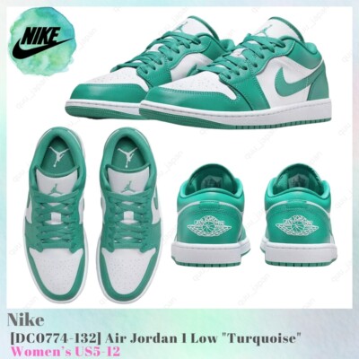 m*a様 Nike AirJordan 1Low turquoise/White Nike Air Jordan 1 Low Aquatone Trainers Shoes 47.5 US 13