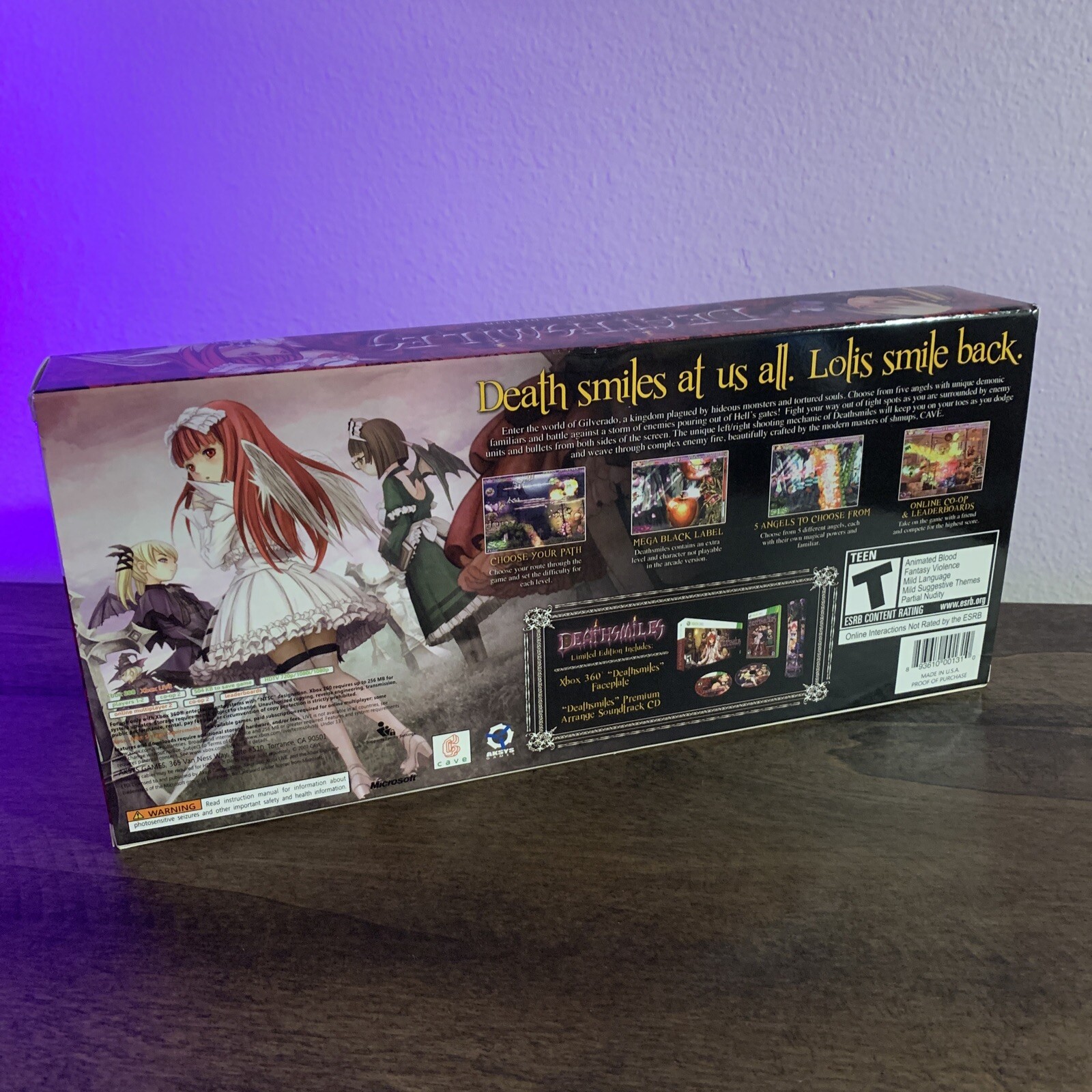 Deathsmiles -- Limited Edition (Microsoft Xbox 360, 2010) Krajowa cena specjalna