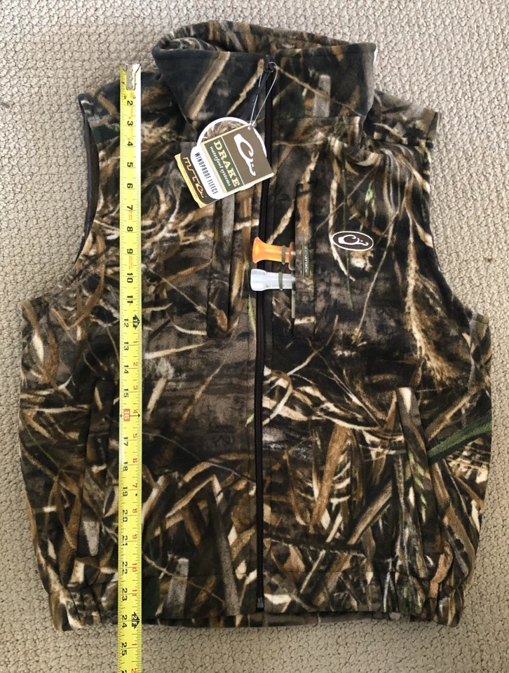 Drake Waterfowl MST Layering Fleece Vest DW1600-015-1 Max 5 Camo SIZE Small  - Image 3 of 4