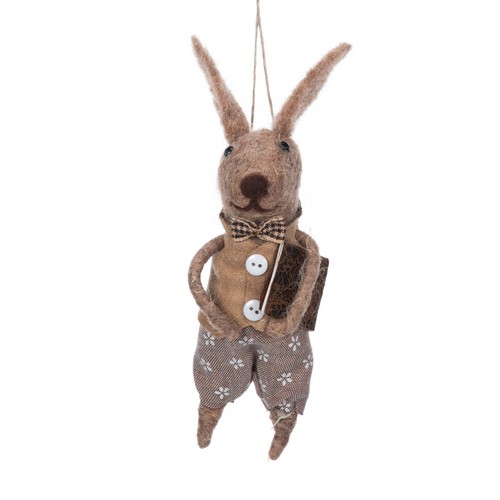 Osterfilz Holzhandwerk - hängende Biene Kaninchen Maus Küken Hasenei - Wohnkultur - Bild 8 von 23