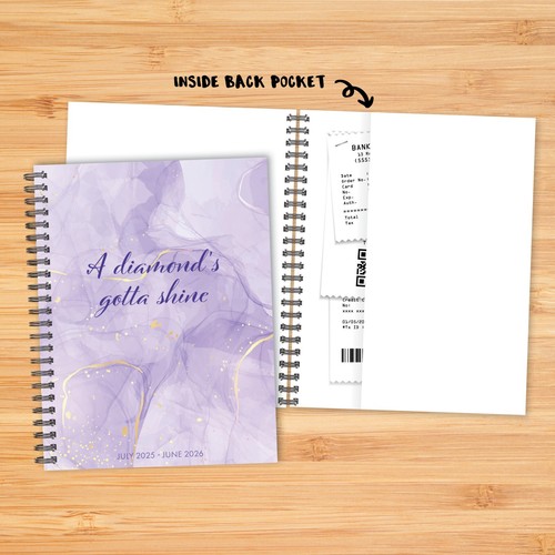 Planificador A Diamond's Gotta Shine Academic julio 2025 - junio 2026 6,5" x 8,5" - Imagen 5 de 6