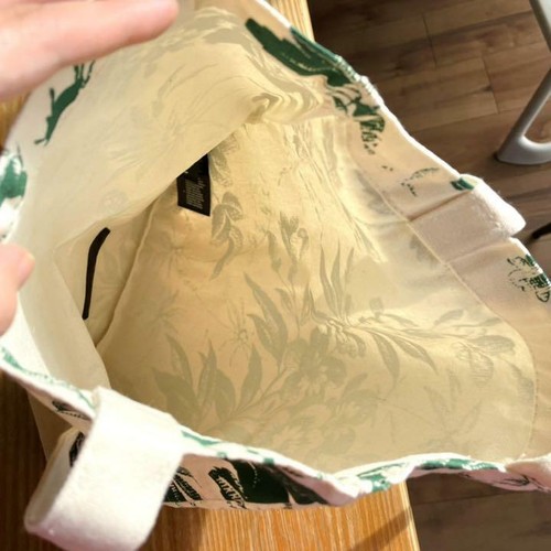 Gucci Neuheit Tragetasche Grün 35 x 30cm Kosmetik Kaufen Neuheit Baumwolle Blume - Bild 5 von 6