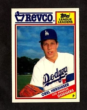 1988 TOPPS REVCO LEAGUE LEADERS #12 OREL HERSHISER - LOS ANGELES DODGERS