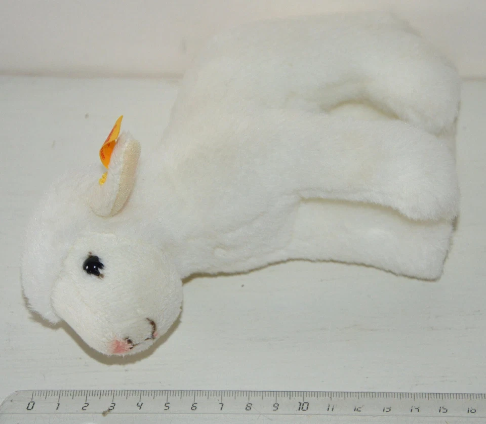 Peluche doudou mouton agneau blanc Anni Handmade by STEIFF Knopf im Ohr 074233 - Photo 3/4