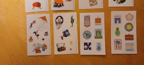Lot Of 12 Louis Vuitton Sticker Sheets & Picture Pages From 8 Agenda 2017-24 - Picture 6 of 9