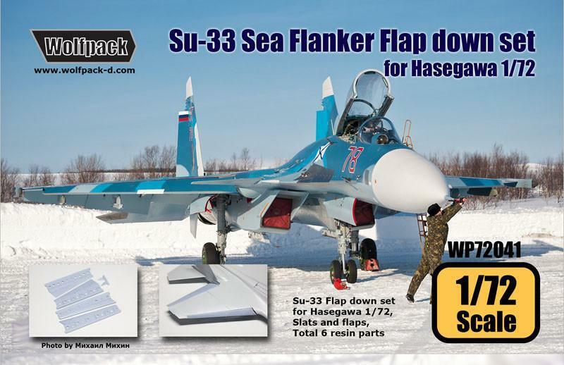 Wolfpack 1/72 Su-33 Flanker flaps down in resin for Hasegawa WP72041 Wolfpack 1/72 Su-33 Flanker flaps down in resin for Hasegawa WP72041
