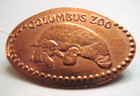 Columbus Zoo - manatees - Retired zinc penny