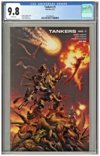 Tankers #1 CGC 9.8 1st First Printing Edition Bad Idea Comics 2021 Larosa Cover