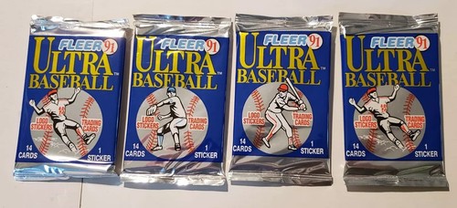 Box Retro Fleer Ultra Baseball MLB 1991 Karten Neu 36 Packungen - Bild 4 von 4