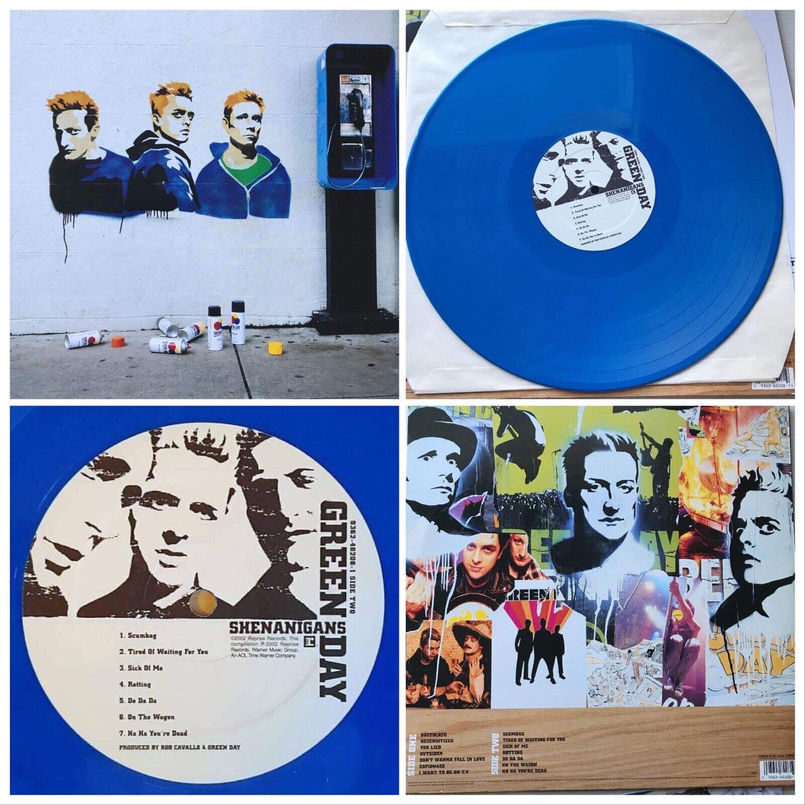 Green Day / Shenanigans 12 Blue Vinyl 2002 German Original LP Reprise  Records