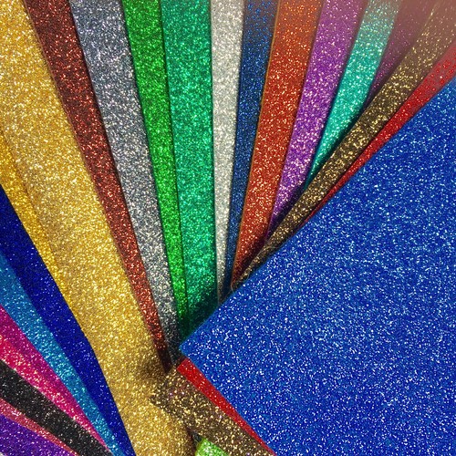A4 Sheet Fine Glitter Fabric - High Quality - EN71 Certified - Perfect for bows