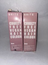 Lot of 2 Brite Cruelty Free Vegan Instant Hair Color ROSE Semi-Permanent