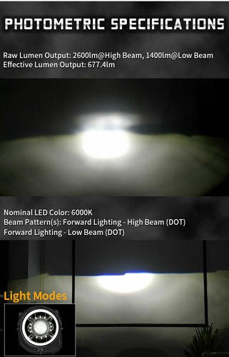 Super Bright Headlight For 2015-2021 Jeep Reneagde Conversion Kit Led DRL - Foto 6 di 7
