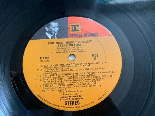 Record - Frank Sinatra - Some Nice Things I Missed - F 2195 - 1974 - Picture 6 of 6