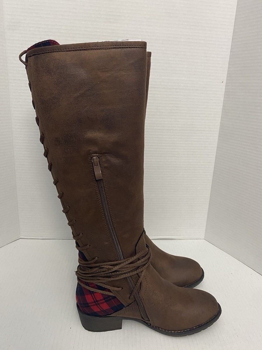 Marcel plaid boots sales