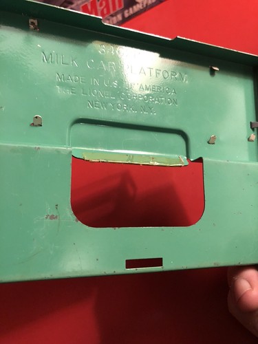 LIONEL POSTWAR #3462P O SCALE METAL MILK CAR PLATFORM VINTAGE - Picture 9 of 9