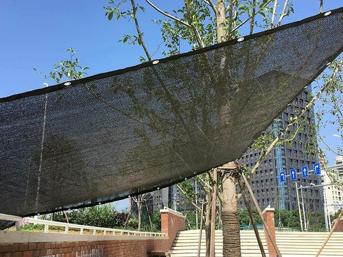 90% Sun Shade Cloth with Grommets 10x20ft Cloth for Pergola Cover Canopy, Black - Picture 2 of 5