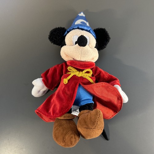 Disney Fantasia Plush Mickey Mouse 12” Sorcerer Magic Small Wizard Disney Parks - Picture 4 of 7