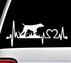 Bird Dog Decal | Pointer Hunting Dog Heartbeat Lifeline Decal Sticker | BG848