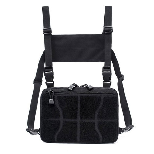 Borsa tattica combattimento petto rig borsa gilet anteriore kit ricognizione borsa da trasporto nascosta borsa - Foto 25 di 25