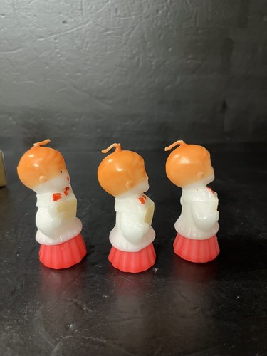 Vintage 3er Pack Kerzen Weihnachten Chor Junge Karolinger NEU Geschenkbox - Bild 3 von 11