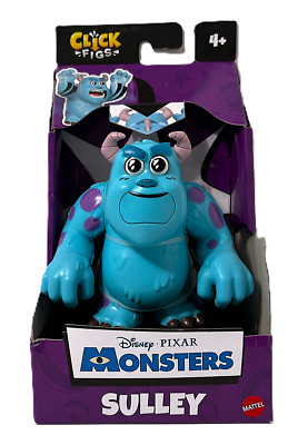 Disney Pixar Click Figs SULLEY 3'' Action Move Click to Change Figure 2 Poses NEW