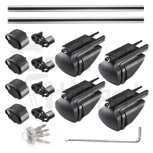 For Mitsubishi Pajero 1999-2022 SUV Car Top Cross Bar Roof Racks Cargo Carrier - Picture 9 of 14