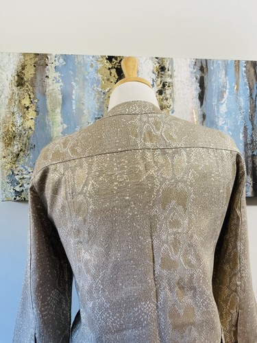 NEW RUBY RD Women Stunning Gold beige Jacket Size 12 - Picture 10 of 11