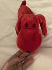 Ty Beanie Buddy Rover The Big Red Dog 12" New With Tags And Plastic Protector