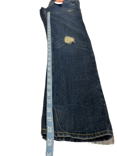 levis jeans Jr 502 Blue Distressed Casual Regular Taper 28 X 28 Sz 16 Regular - Picture 10 of 11