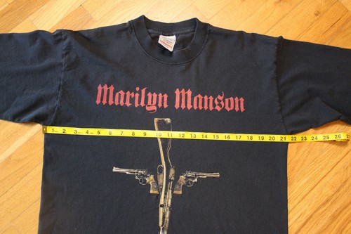 Vintage 2000 Marilyn Manson Holywood Guns God Government Tour Shirt Size Large - Picture 8 of 12