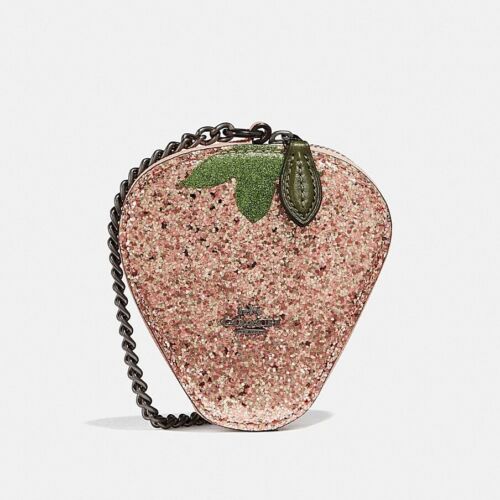 Coach STRAWBERRY Coin Case Change Purse Chain Wristlet Blush Pink GLITTER F58547 | eBay Coach STRAWBERRY Coin Case Change Purse Chain Wristlet Blush Pink GLITTER F58547 | eBay