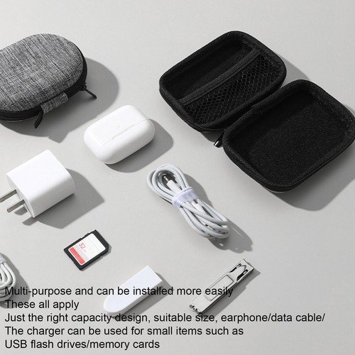 Electronic Accessories Cable Organizer Bag Travel USB Cord Charger Storage Case - Afbeelding 12 van 16