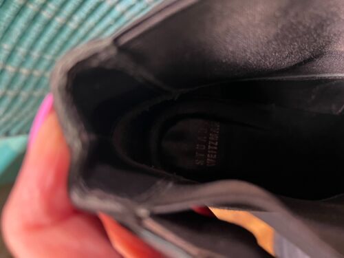 `Women's Stuart Weitzman Made in Spain Black Boots Size 9.5 Excellant Condition - Picture 5 of 8