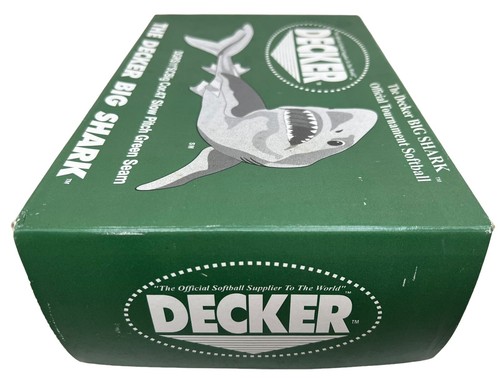 NEU 6er Set Vintage Decker Big Shark Slow Pitch Softball grüne Naht DGRS11SCBIG - Bild 8 von 8