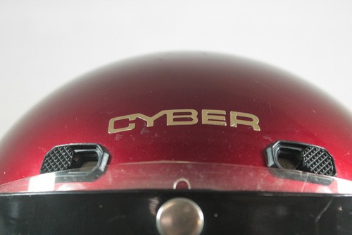 Cyber U-4 ABS Motorcycle Helmet Burgandy Cherry Red Metallic w/ Visor Size Small - Picture 7 of 9