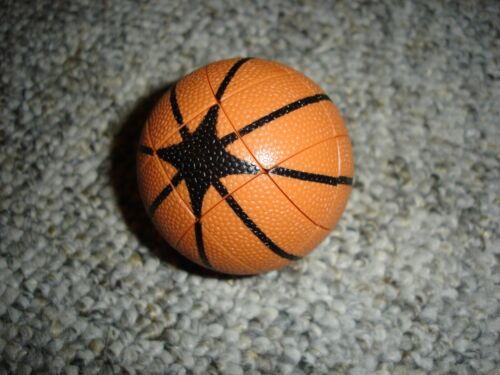 Basketball shaped puzzle cube Rubik sphere ball 2.5" brain teaser fidget - Picture 3 of 3