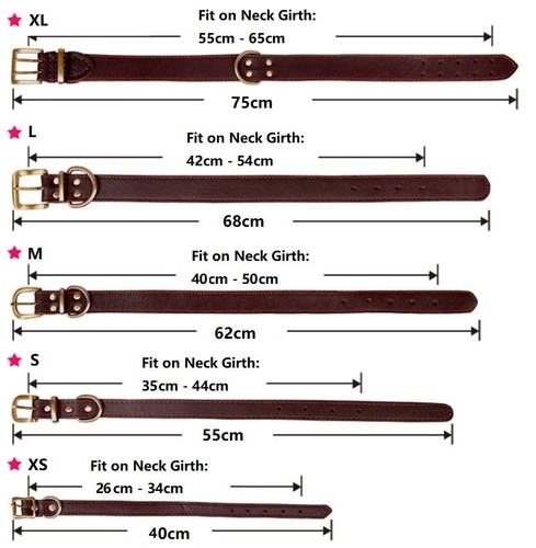 Top Quality Handmade Genuine Leather Pet Dog Collar Head Collars Leads - Picture 11 of 18