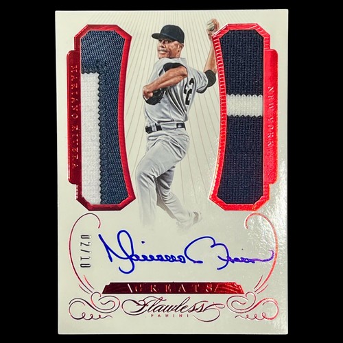 2016 Flawless Mariano Rivera Game Used HOF Ruby Dual Patch Auto 2/10 ๐