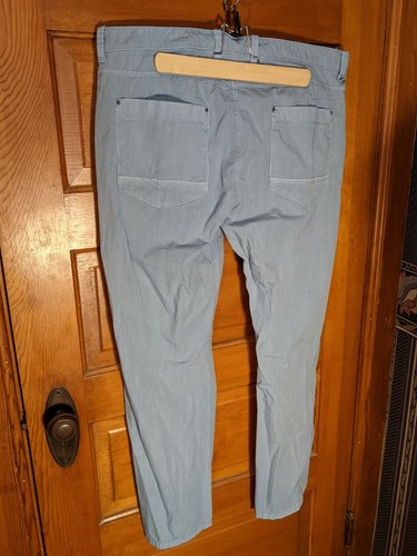 Pantalones chinos ajustados Calvin Klein para hombre talla 30 x 36 5 bolsillos azul claro nuevos - Imagen 5 de 6