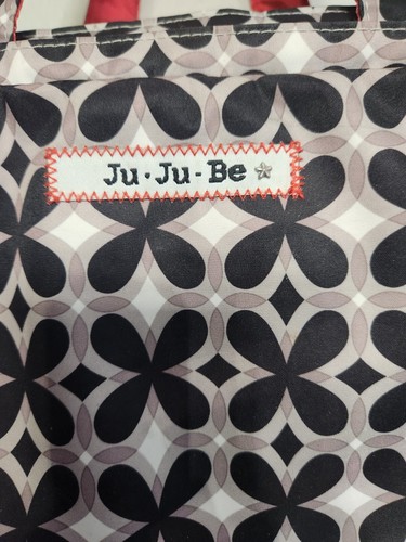 JU JU BE BE PREPARED MESSENGER DIAPER BAG IN CRIMSON KALEIDOSCOPE Large Pockets - Picture 7 of 18