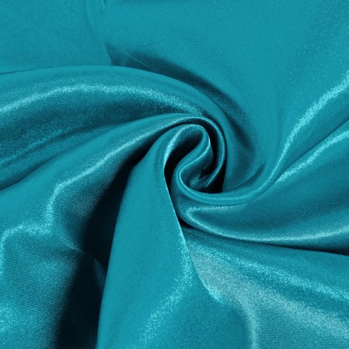 Teal Satin Napkins - 16 Pack 17x17 Inches Square Decorative Napkins for Dinne... - Picture 8 of 8