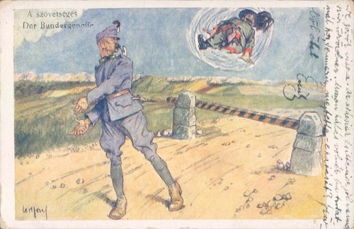 Erster Weltkrieg Deutschland Ungarn alliierte Propaganda 1910er PC